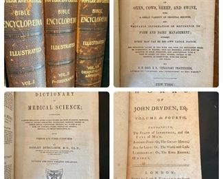 Lots of collectible books from the 1800s (some First Editions)