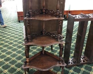 Walnut Victorian Etagere