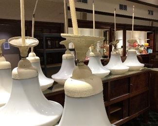 14 Antique Store Lights with 1 Extra Shade