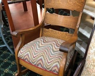 Victorian Oak Rocker
