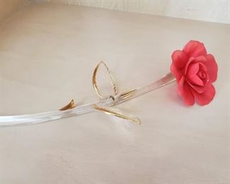 A Rose is a Rose is a Rose. UNLESS IT'S MADE OF CRYSTAL, PORCELAIN, AND GOLD, you big dummy!