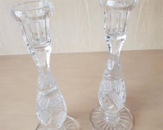 Beautiful Candleholders. Nothing funny to say. Oh wait.."The Butler did it, in the pantry, with a candlestick." I just hope it's not my Butler, unless he's doing to the neighbor's mother in law that thinks she's a cat...you think I'm joking....doncha?