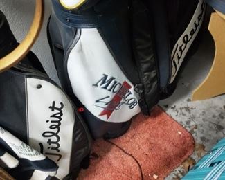 Golf clubs. Great for beating off intruders. Or golfing.
