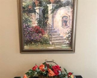 Colorful Garden Picture and Floral Arrangement