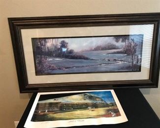 Field of Dreams Signed Poster and Framed Picture of Golf Course