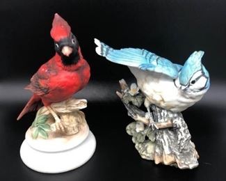 Masterpiece Porcelain HOMCO 1985 Blue Jay and Cardinal