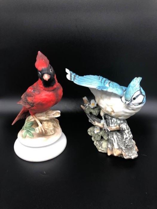 Masterpiece Porcelain HOMCO 1985 Blue Jay and Cardinal