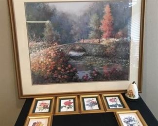 Picture of Bridge in Fall Colors, Small Flower Pictures and Eagle Bell