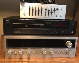 Pioneer Stereo System with CD Player, Equalizer, Amp, and Speakers
