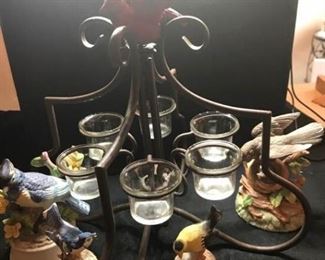 SixCup Candleholder, Birds