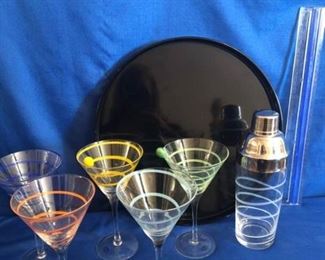 Ten Piece Martini Set