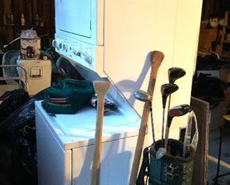 Stacked washer and dryer