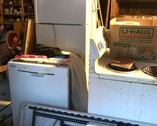 Fridge, dishwasher and stove
