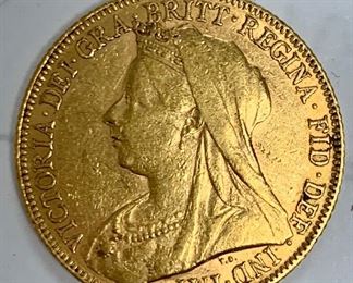 1900 Old Head Victoria Gold Full Sovereign