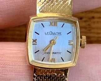 LeCoultre Gold Watch, working