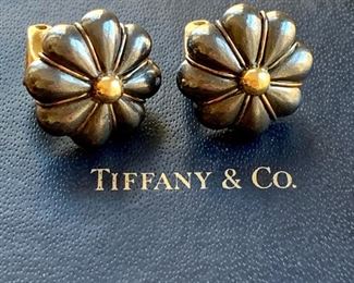 Tiffany 14K and Hematite Earrings