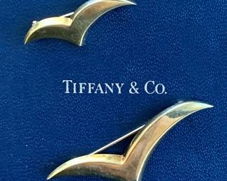 Tiffany Gold Seagull Pins