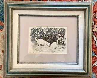 Marguerite Kirmse, CT - Etching - Down the Rabbit Hole