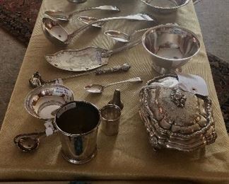 Many beautiful pieces of vintage and antique sterling silver!