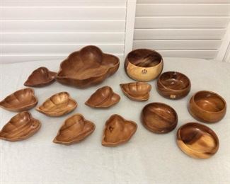 MME001 Carved Wooden Bowls