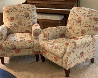 #1 La-Z-Boy Charlotte High Leg Reclining Chair 028931 Mahogany legs 38x33x34in HxWxD Was purchased recently for $900 each!!!
#2 La-Z-Boy Charlotte High Leg Reclining Chair 028931 Mahogany legs 38x33x34in HxWxD Was purchased recently for $900 each!!!