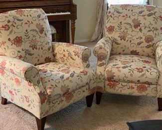 #1 La-Z-Boy Charlotte High Leg Reclining Chair 028931 Mahogany legs 38x33x34in HxWxD Was purchased recently for $900 each!!!
#2 La-Z-Boy Charlotte High Leg Reclining Chair 028931 Mahogany legs 38x33x34in HxWxD Was purchased recently for $900 each!!!