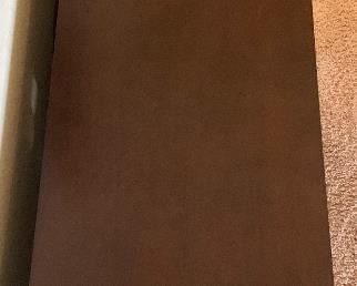 Contemporary Dark Wood Media Cabinet 26x60x19in HxWxD