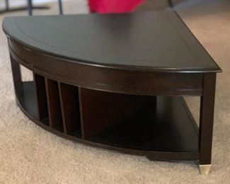 Magnussen T1124 Darien Wood Wedge Shaped Coffee Table 19x36x36in HxWxD