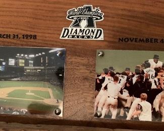 Diamondbacks Home Dugout Bench 1998 to 2001 Plaque