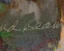 Tuscan Villa Leland Beaweu Painting 32x56in