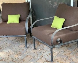 Heavy Wrought Iron Wide Scroll arm Chair #1 44x31x36in HxWxD
Heavy Wrought Iron Wide Scroll arm Chair #2 44x31x36in HxWxD