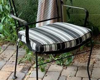 Vintage Wrought Iron Mesh Chair 33x22x20 HxWxD