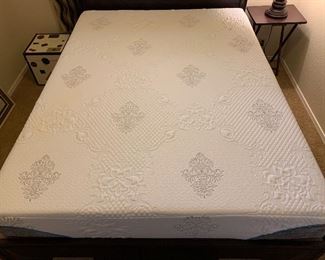 Queen Sz Contemporary Storage/Dresser Bed Memory Foam 57x63x91in HxWxD