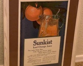 Vintage advertising prints