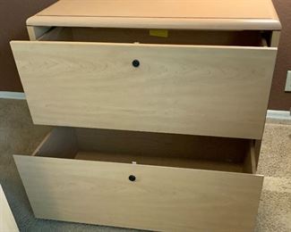 Honey Maple Lateral File Cabinet 29x36x24 HxWxD