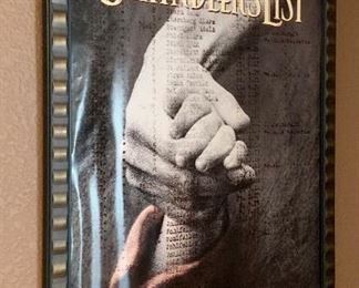 Framed Schindlers List Poster