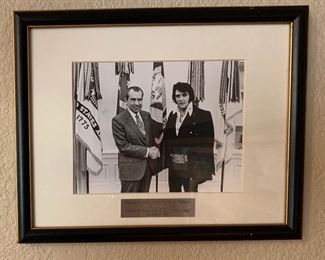Framed Elvis & Nixon Photo