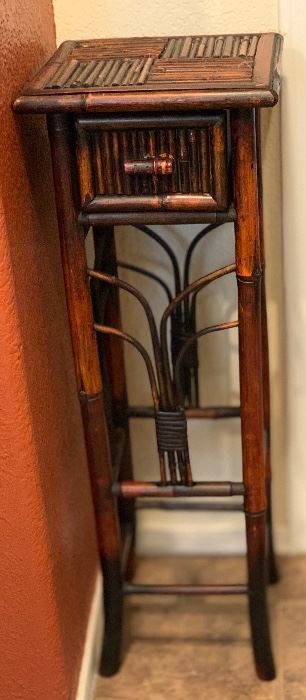 Faux Bamboo Pedestal