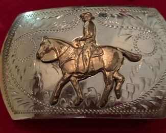 Irvine & Jachens German Silver buckle