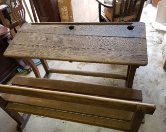 Antique school desk - several single models also