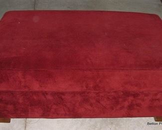 Large velvet Ottoman