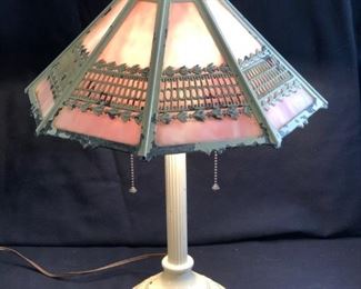 antique slag lamp