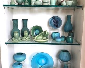 Decorative Pottery & Ceramics:

Rookwood, Van Briggle and Hampshire Pottery.:
Jacob Bang Pottery..
Jonathan Adler Vases..
Frankoma Pottery..
Soft Paste Porcelain..
English Royal Doulton Collectibles..
San Francisco Ceramics..
Bing and Grondahl Porcelain..

