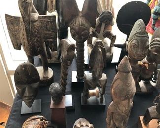 Worldly Collectables, Ancient Artifacts, Native American, African Artifacts & other:

Zuni & Indian Fetishes..
Carved Soapstone Inuit figurines..
Wooden Thai Spirt house..
Inuit Soapstone Figurines and Wood Carvings..
Bone carvings..
Bronze figurines, toys and deities from India..
Kay Bojesen wooden figurines.. 
Bobo Burkino Faso..
Yoruba Crown (20th Century)..
Mei Masks (Sepik River Style)..
Congo Benalula Figurines..
Heddle Pulleys..
Asante Stools..
Dan Passport Masks..
Baule Figures..
Shango Janus Staff..
New Guinea Tourist exports..
Dogon Style Ark..
Chiwara Bamama Style Headdresses..
Mezcala Figurine..
West Africa Lobi Figurine..
African (Bambara) Carvings..
West Africa Sepik River style pieces..
Sierra Leone Bundu Masks..
Indonesian Textiles..
Indonesian Kris Handles..
Danish horses, roosters and piggy bank..
