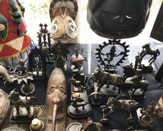 Worldly Collectables, Ancient Artifacts, Native American, African Artifacts & other:

Zuni & Indian Fetishes..
Carved Soapstone Inuit figurines..
Wooden Thai Spirt house..
Inuit Soapstone Figurines and Wood Carvings..
Bone carvings..
Bronze figurines, toys and deities from India..
Kay Bojesen wooden figurines.. 
Bobo Burkino Faso..
Yoruba Crown (20th Century)..
Mei Masks (Sepik River Style)..
Congo Benalula Figurines..
Heddle Pulleys..
Asante Stools..
Dan Passport Masks..
Baule Figures..
Shango Janus Staff..
New Guinea Tourist exports..
Dogon Style Ark..
Chiwara Bamama Style Headdresses..
Mezcala Figurine..
West Africa Lobi Figurine..
African (Bambara) Carvings..
West Africa Sepik River style pieces..
Sierra Leone Bundu Masks..
Indonesian Textiles..
Indonesian Kris Handles..
Danish horses, roosters and piggy bank..
