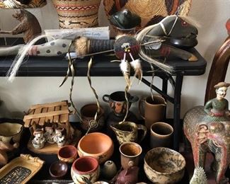 Worldly Collectables, Ancient Artifacts, Native American, African Artifacts & other:

Zuni & Indian Fetishes..
Carved Soapstone Inuit figurines..
Wooden Thai Spirt house..
Inuit Soapstone Figurines and Wood Carvings..
Bone carvings..
Bronze figurines, toys and deities from India..
Kay Bojesen wooden figurines.. 
Bobo Burkino Faso..
Yoruba Crown (20th Century)..
Mei Masks (Sepik River Style)..
Congo Benalula Figurines..
Heddle Pulleys..
Asante Stools..
Dan Passport Masks..
Baule Figures..
Shango Janus Staff..
New Guinea Tourist exports..
Dogon Style Ark..
Chiwara Bamama Style Headdresses..
Mezcala Figurine..
West Africa Lobi Figurine..
African (Bambara) Carvings..
West Africa Sepik River style pieces..
Sierra Leone Bundu Masks..
Indonesian Textiles..
Indonesian Kris Handles..
Danish horses, roosters and piggy bank..
