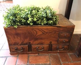 Antique Japanese Wooden Hibachi..