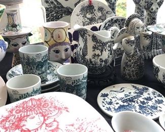 Dansk, Bjorn Wiinblad and other great Scandinavian designed pieces..