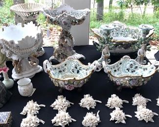 Decorative Pottery & Ceramics:

English Royal Doulton Collectibles..
San Francisco Ceramics..
Italian Polychrome painted hare tile by Frantantoni..
Bing and Grondahl Porcelain..
Boehm Porcelain Angels..

