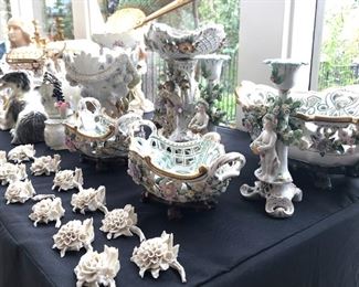 Decorative Pottery & Ceramics:

English Royal Doulton Collectibles..
San Francisco Ceramics..
Italian Polychrome painted hare tile by Frantantoni..
Bing and Grondahl Porcelain..
Boehm Porcelain Angels..

